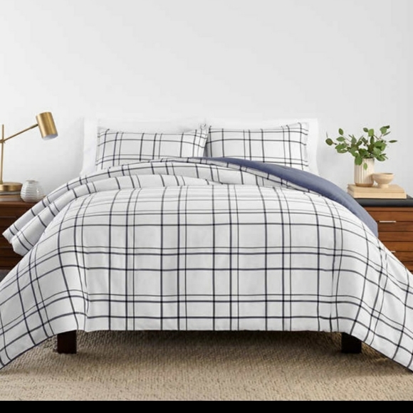 Thomasville Bedding Thomasville Relaxed Comforter Set Blue Plaid